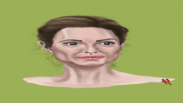 Angelina Jolie Portre Çizim